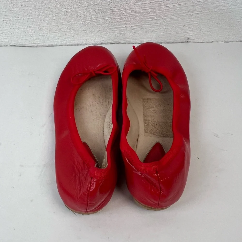 Bloch red leather ballet flats, 31